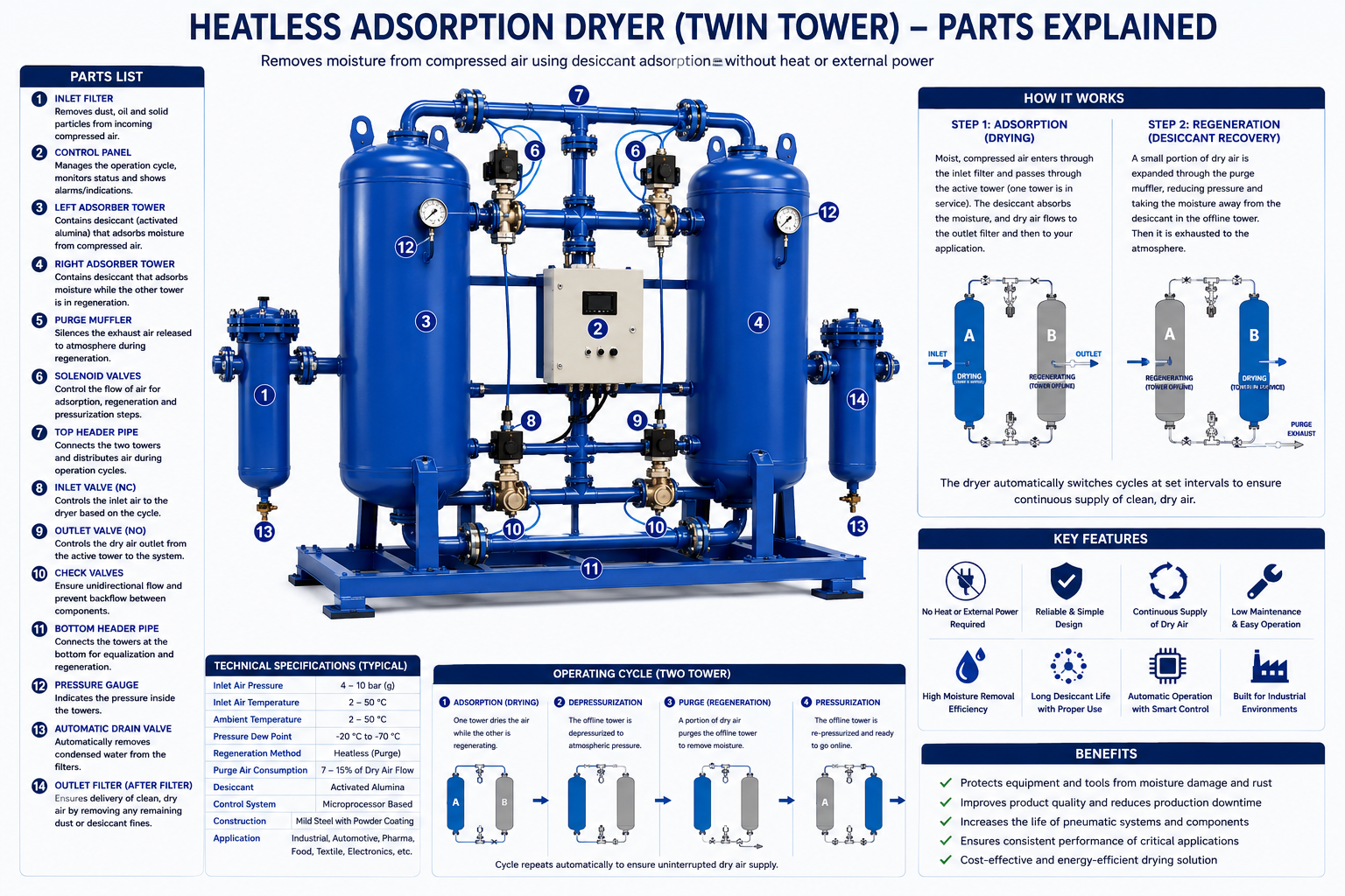 Heatless Adsorption Dryer — view 1